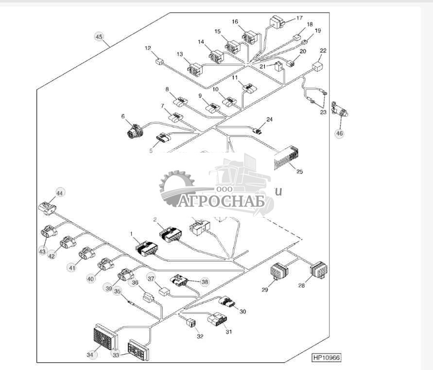 Main Cab Wiring Harness 